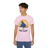 I Fly First Class — Funny Witch Halloween T-Shirt