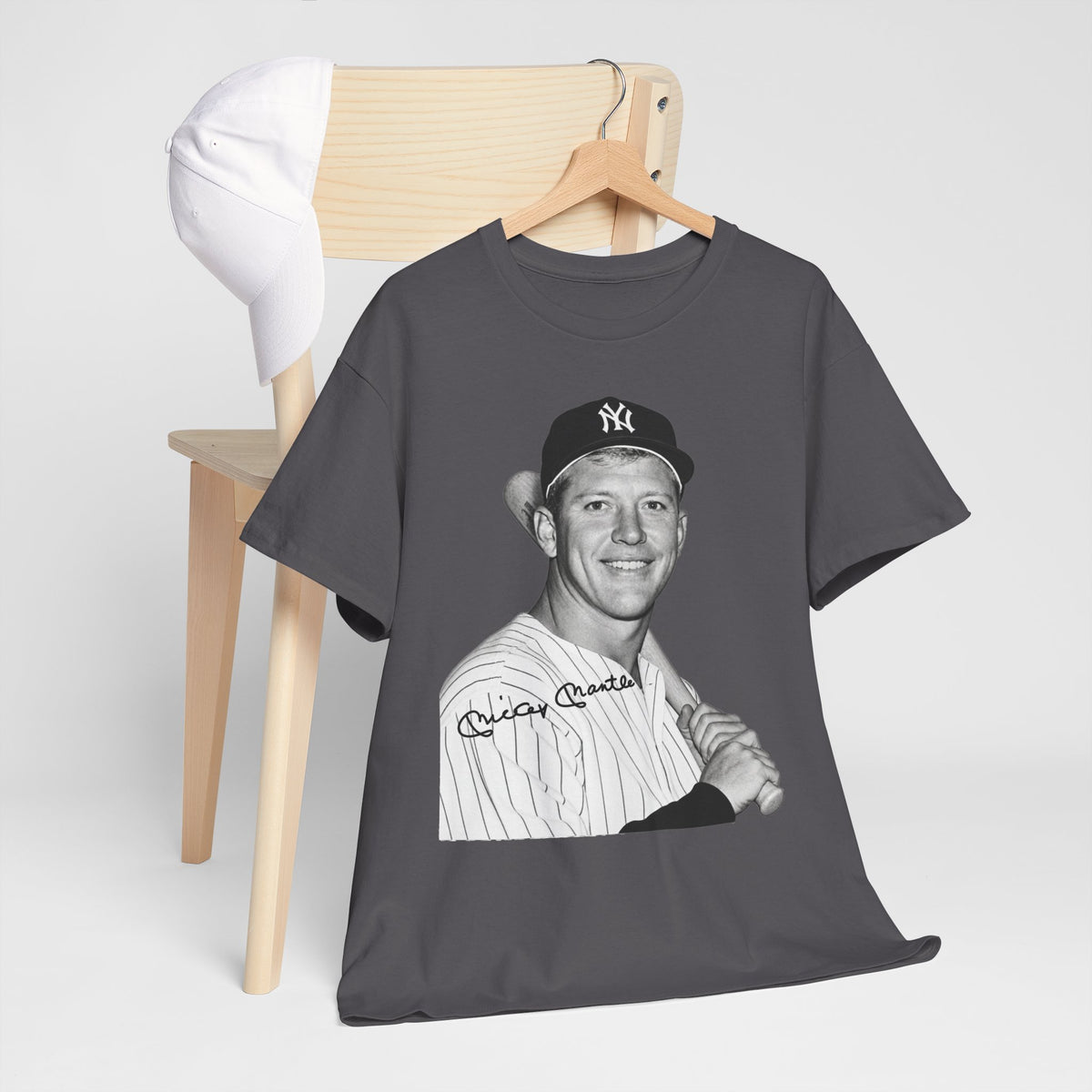 Vintage Baseball T-Shirt – Signed Roger Maris Portrait Tee