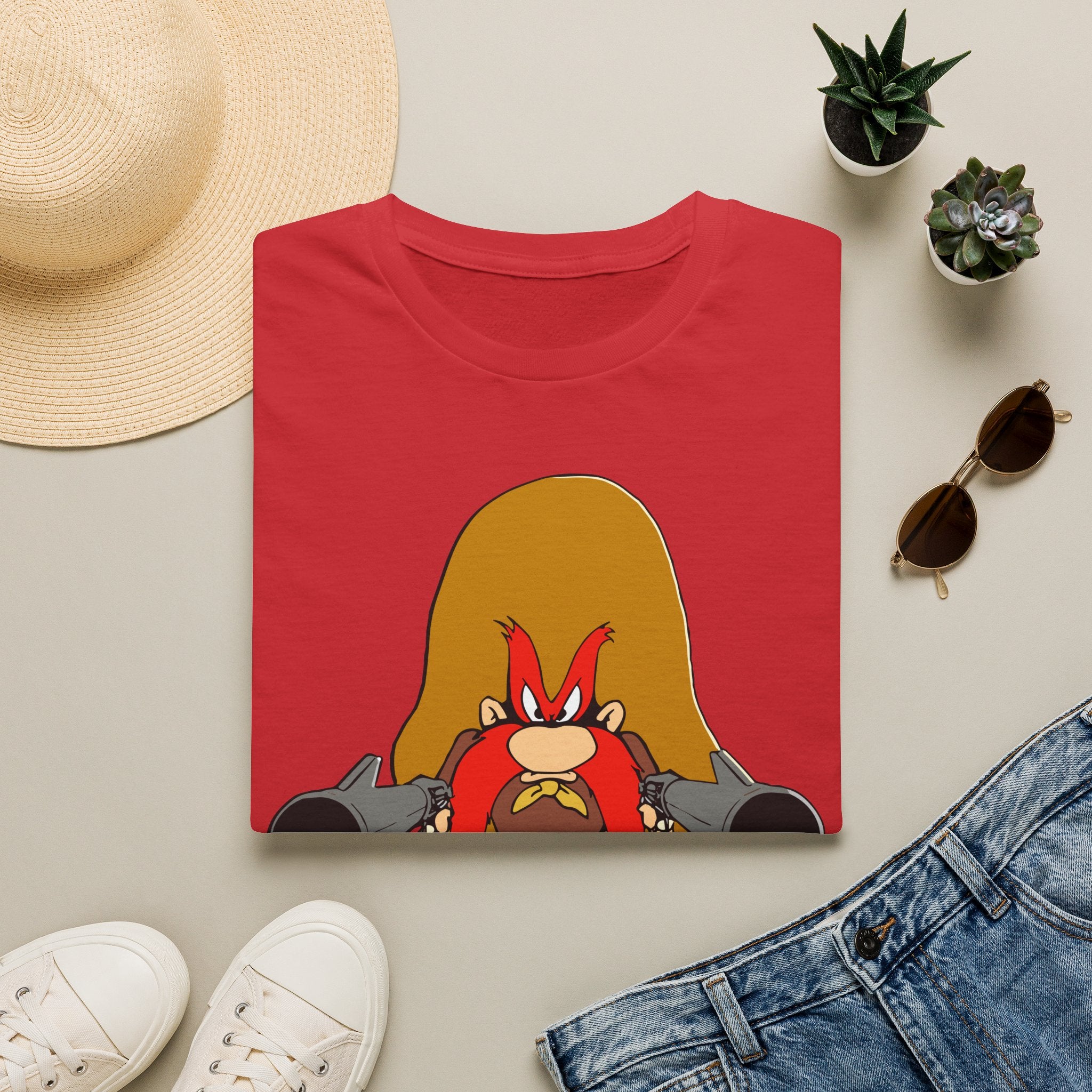T-Shirt — 'I DON'T THINK SO!!!' Cartoon Character Graphic Tee
