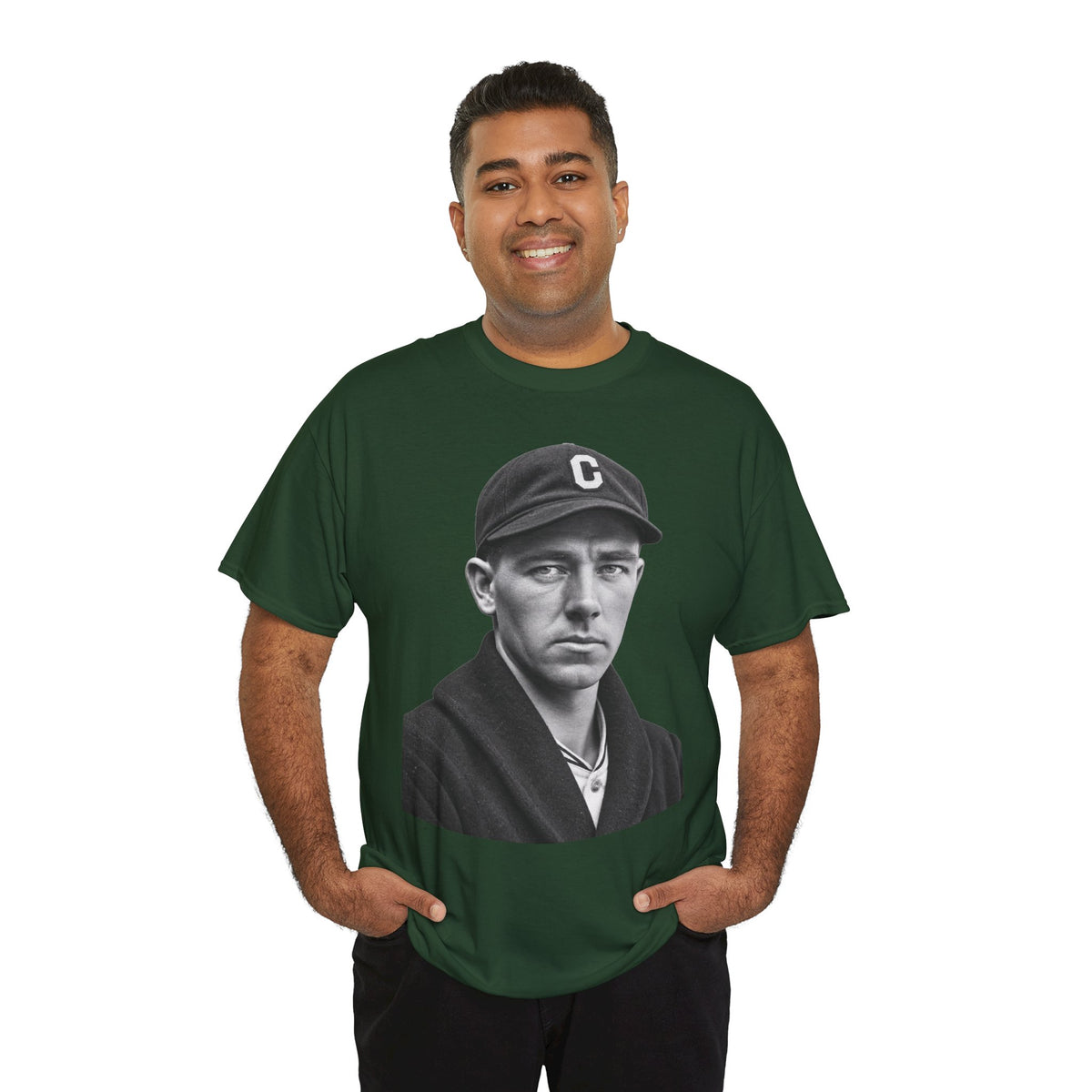Vintage Baseball Player Portrait Tee