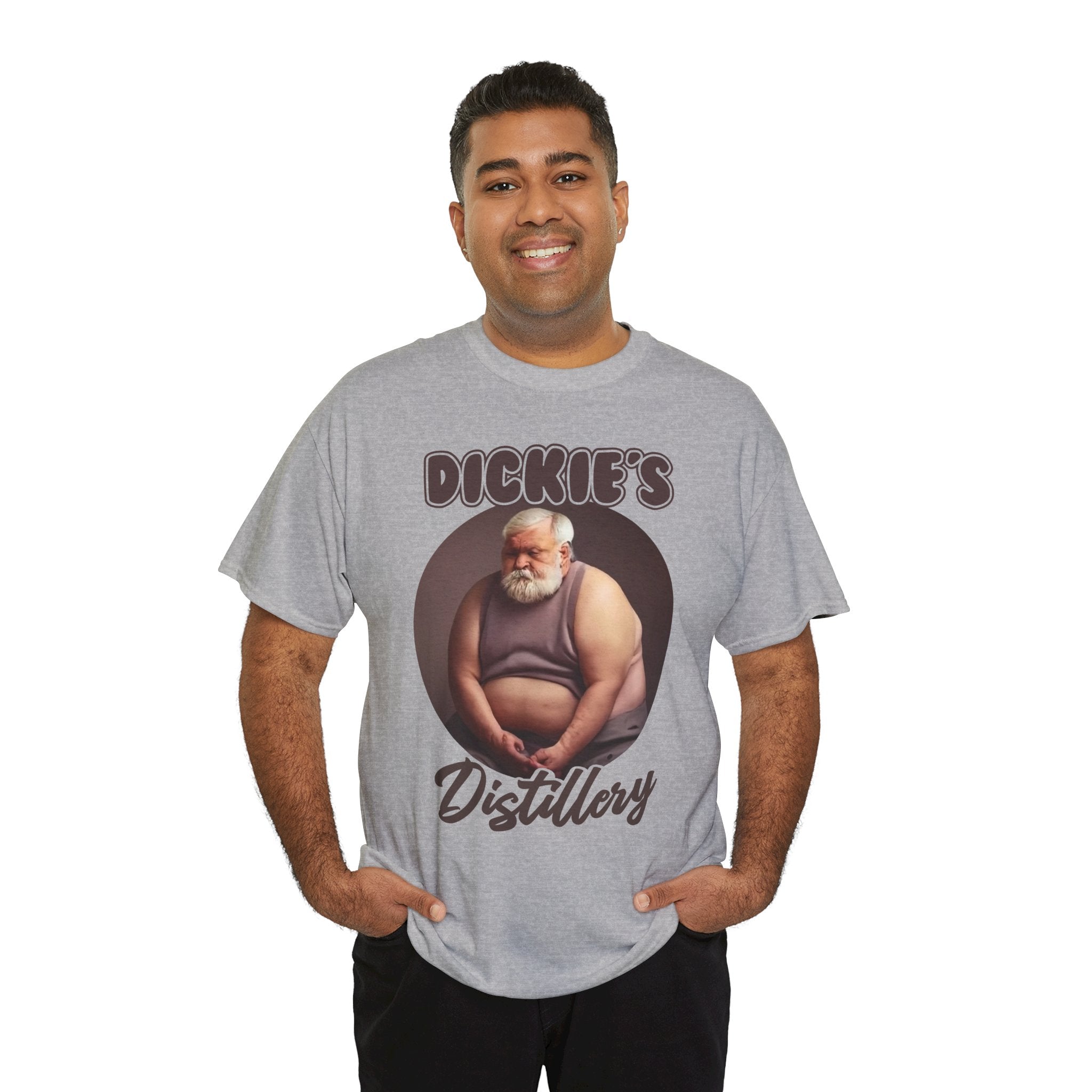 Distillery T‑Shirt — "Dickie's Distillery" Vintage Santa Illustration Tee