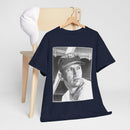 Vintage Baseball Portrait T-Shirt – Classic Retro Player Tee