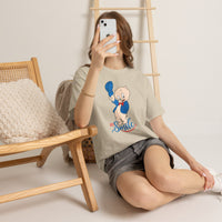 Retro Cartoon Pig 'Just Smile' T-Shirt