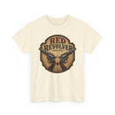 Red Revolver Graphic T-Shirt — Retro Western Guns Emblem