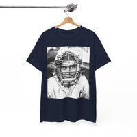 Vintage Baseball Catcher Portrait T-Shirt – Sports Tee