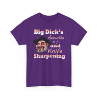 Ammunition & Knife Sharpening Graphic Tee — Novelty Vintage Hunting Shirt