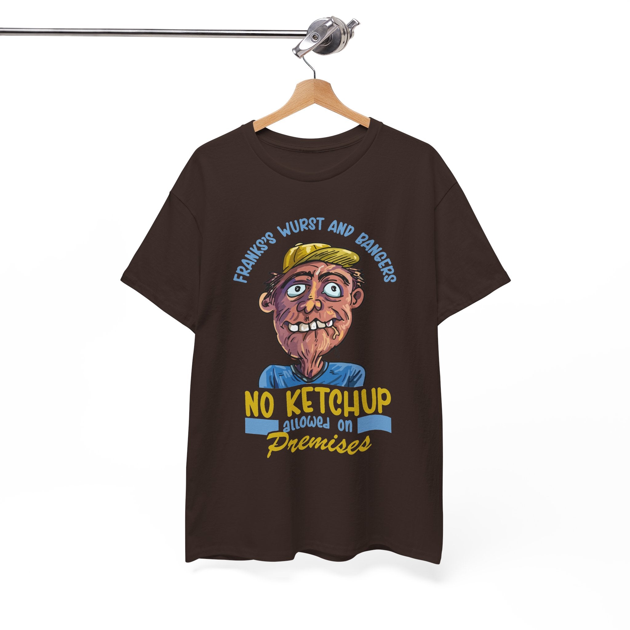 ''No Ketchup Allowed on Premises'' Funny Food Humor Graphic Tee