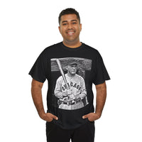 Vintage Chicago Baseball Photo T-Shirt — Retro Black & White Player Legend Tee