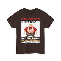 Funny 'Big Dick's Child Care' Graphic Tee — Novelty Dad Humor T-Shirt