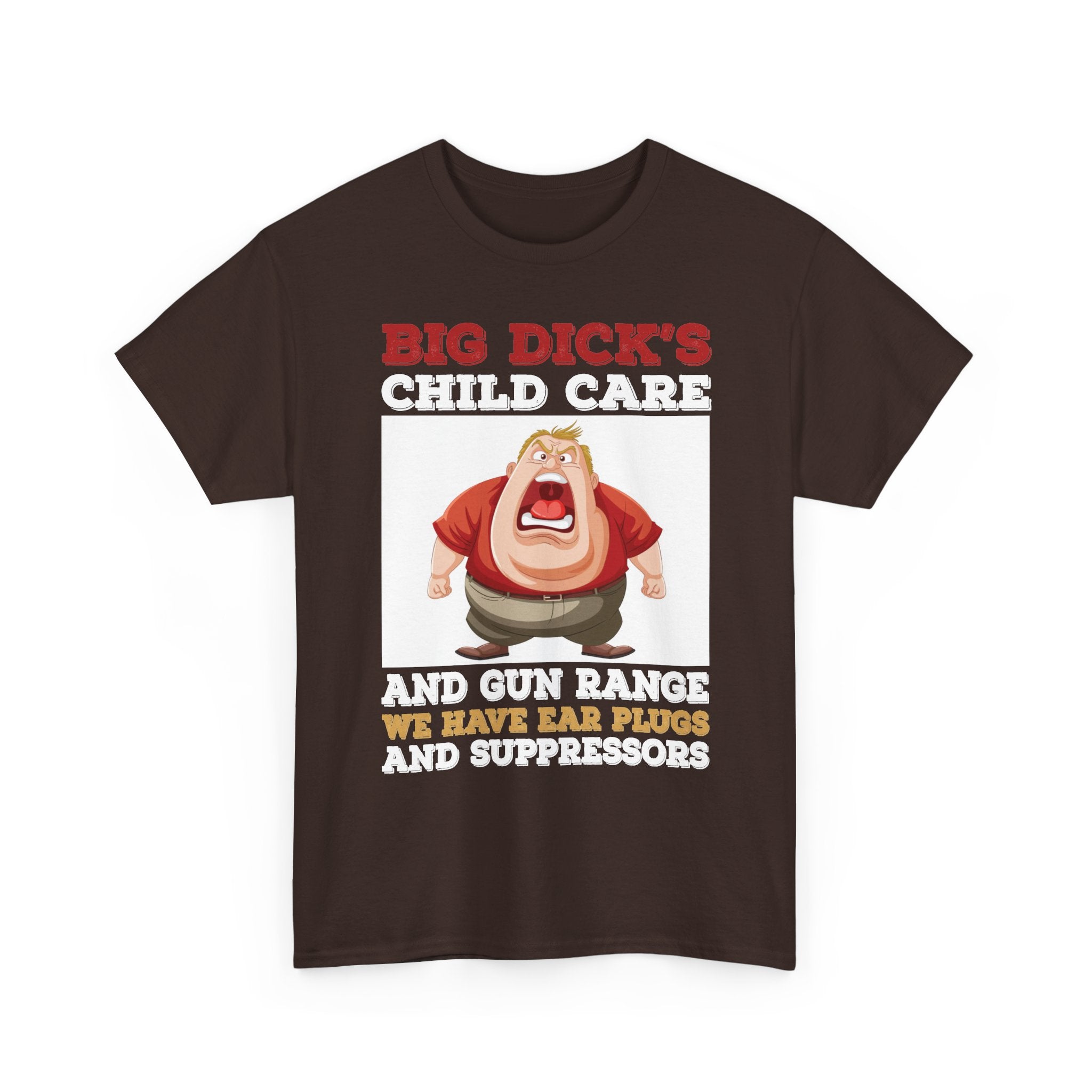 Funny 'Big Dick's Child Care' Graphic Tee — Novelty Dad Humor T-Shirt
