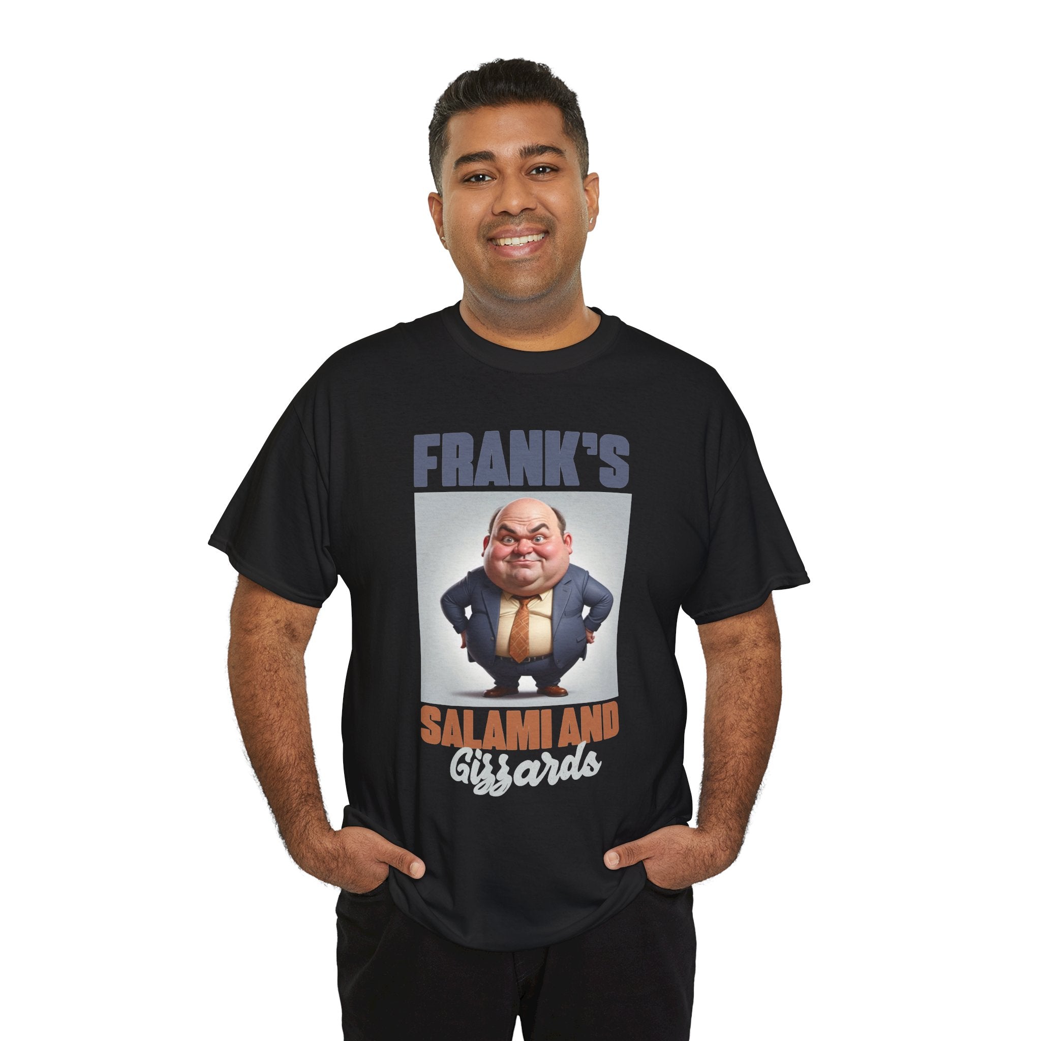 Frank's Salami and Gizzards T-Shirt — Novelty Funny Character Tee