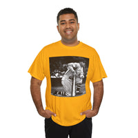 Vintage Baseball Photo T-Shirt – Classic Kneeling Player Graphic Tee