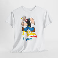 Retro Cartoon 'I Yam What I Yam' Graphic Tee