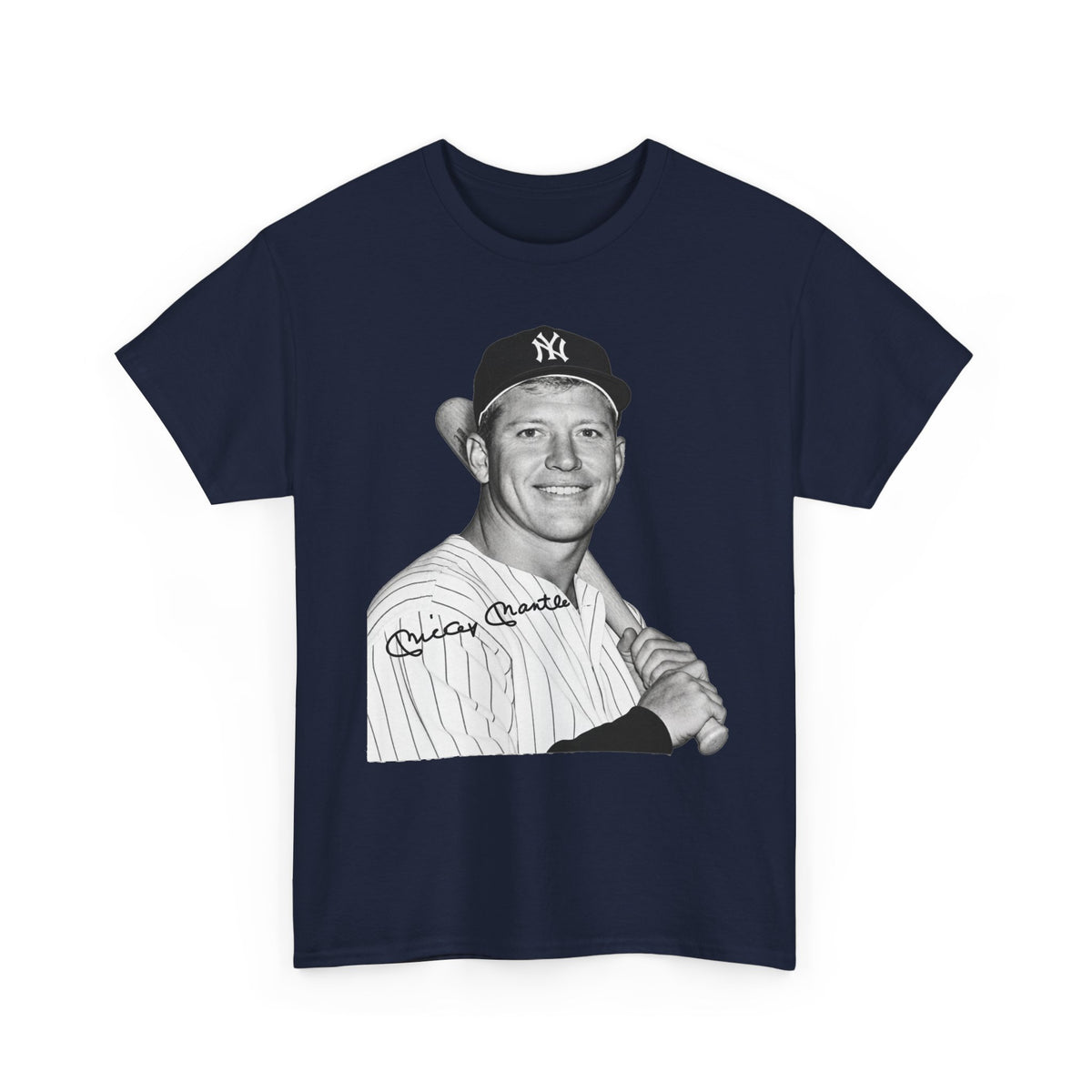 Vintage Baseball T-Shirt – Signed Roger Maris Portrait Tee