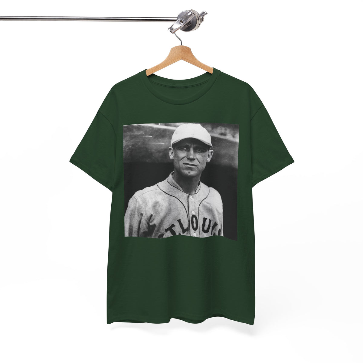 Vintage Baseball Photo Tee — St. Louis Retro Player Graphic T-Shirt