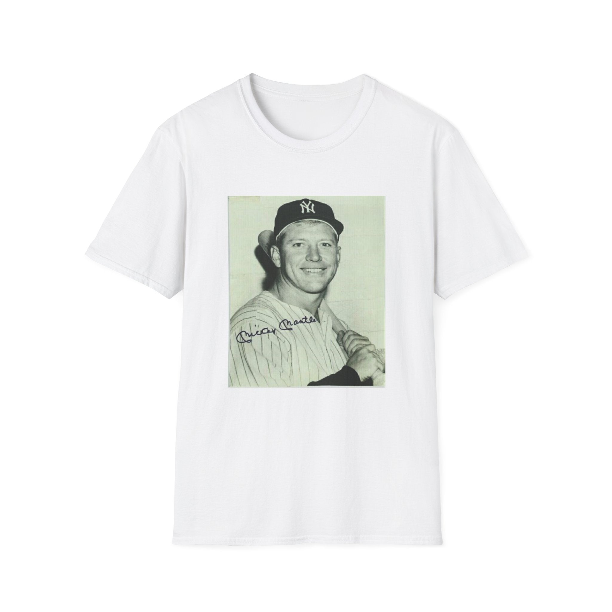 Vintage Baseball Photo T-Shirt — Signed Portrait Graphic Tee