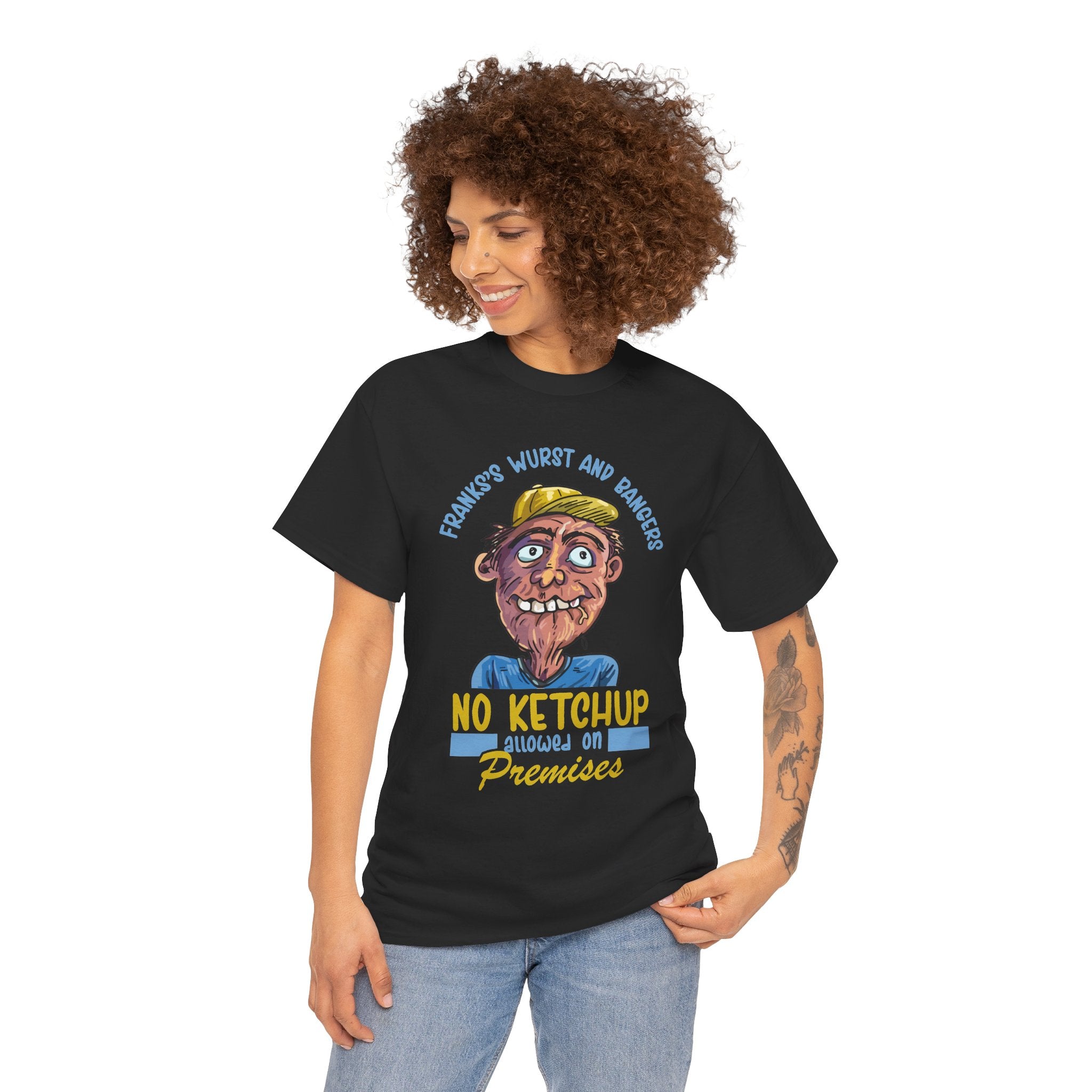 ''No Ketchup Allowed on Premises'' Funny Food Humor Graphic Tee