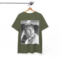 Vintage Baseball Portrait T-Shirt – Classic Retro Player Tee