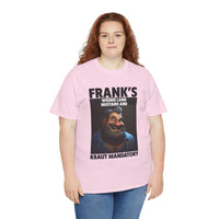 Graphic Tee — "Frank's Weenie Land Mustard and Kraut Mandatory" Retro Character T-Shirt