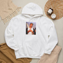 Photo Graphic Hoodie — Vintage Portrait Print Pullover