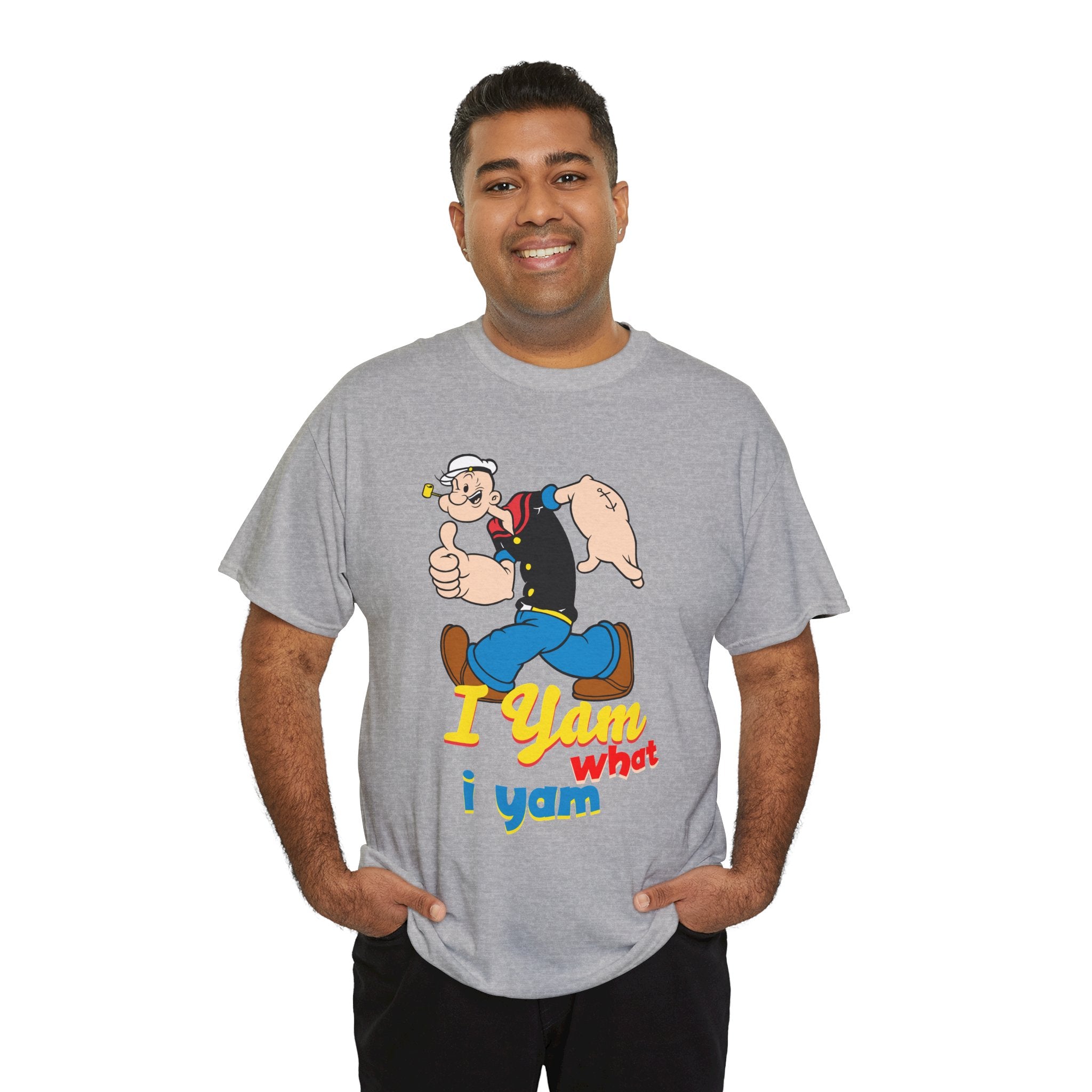 Retro Cartoon 'I Yam What I Yam' Graphic Tee