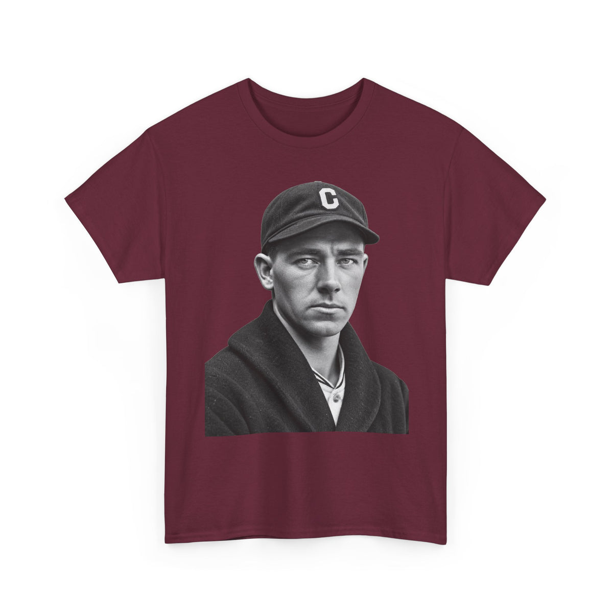 Vintage Baseball Player Portrait Tee