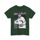 Retro Baseball Player T-Shirt - Old School Black & White Classic Legend Tee