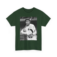 Retro Baseball Player T-Shirt - Old School Black & White Classic Legend Tee