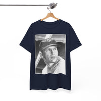 Vintage Baseball Portrait T-Shirt – Classic Retro Player Tee