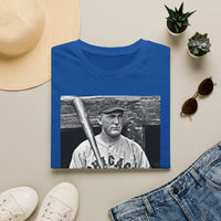 Vintage Cricket Player Photo T-Shirt — Retro Sports Tee