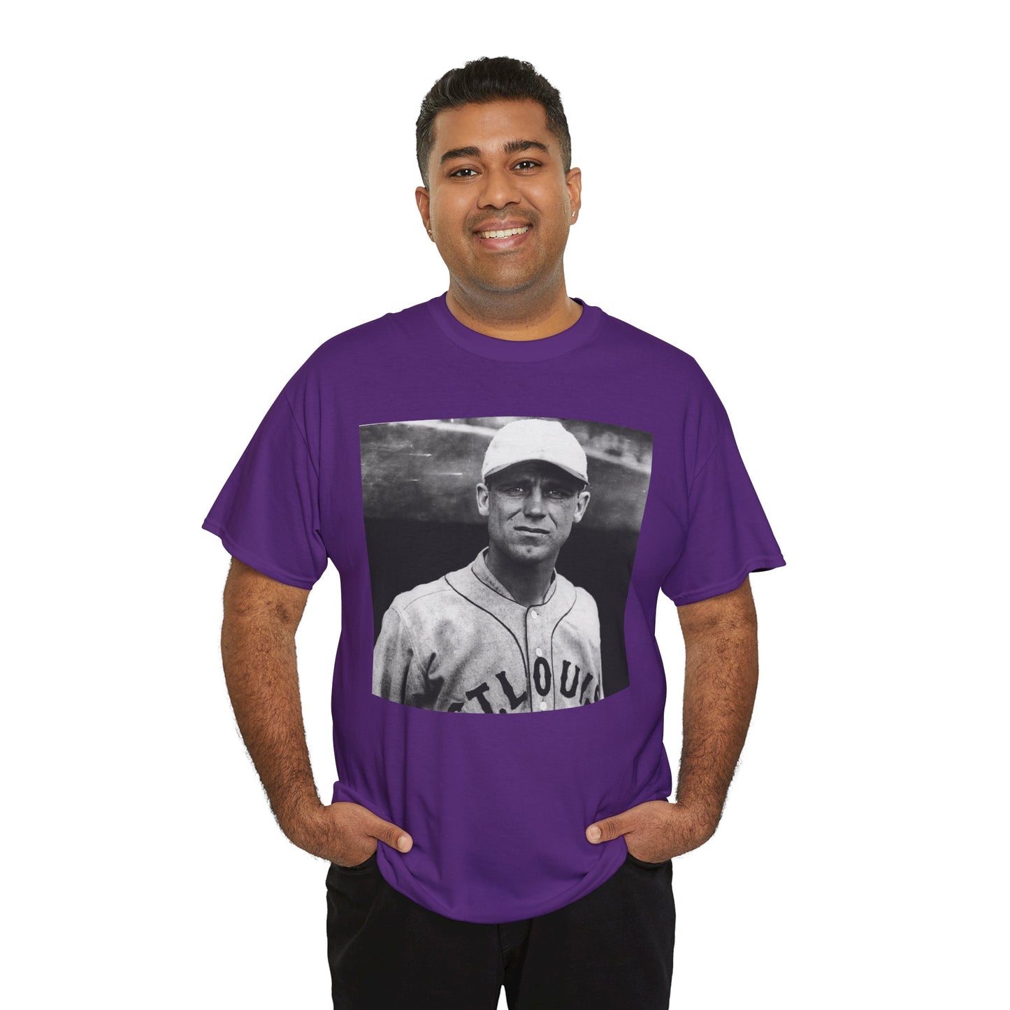 Vintage Baseball Player T-Shirt | Classic Sports Graphic Tee
