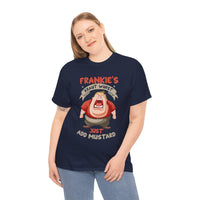Frankie's Kraut Wurst Funny Graphic Tee — "Just Add Mustard" Novelty T-Shirt