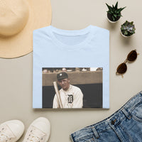 Vintage Baseball Photo T-Shirt — Classic Detroit Tigers Player Portrait