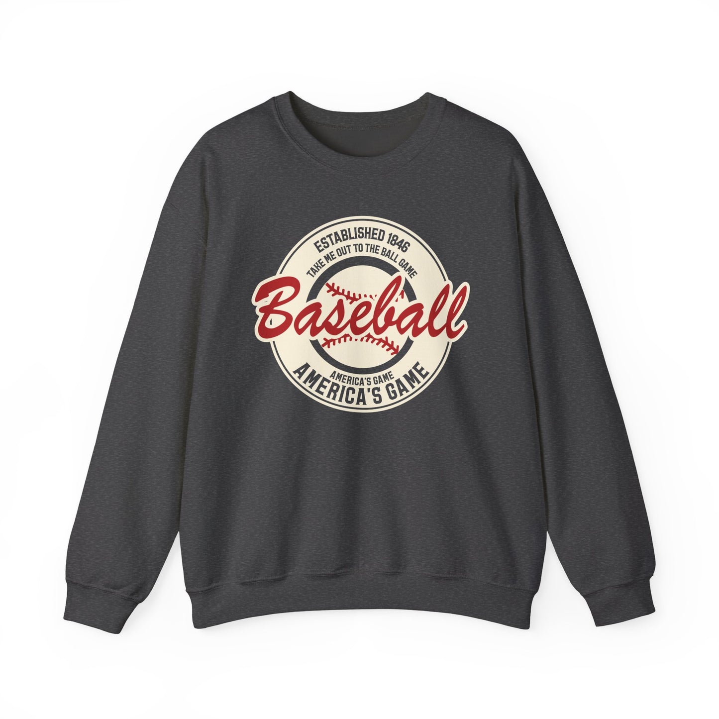 Vintage America's Game Sweatshirt - Classic Baseball Fan Crewneck