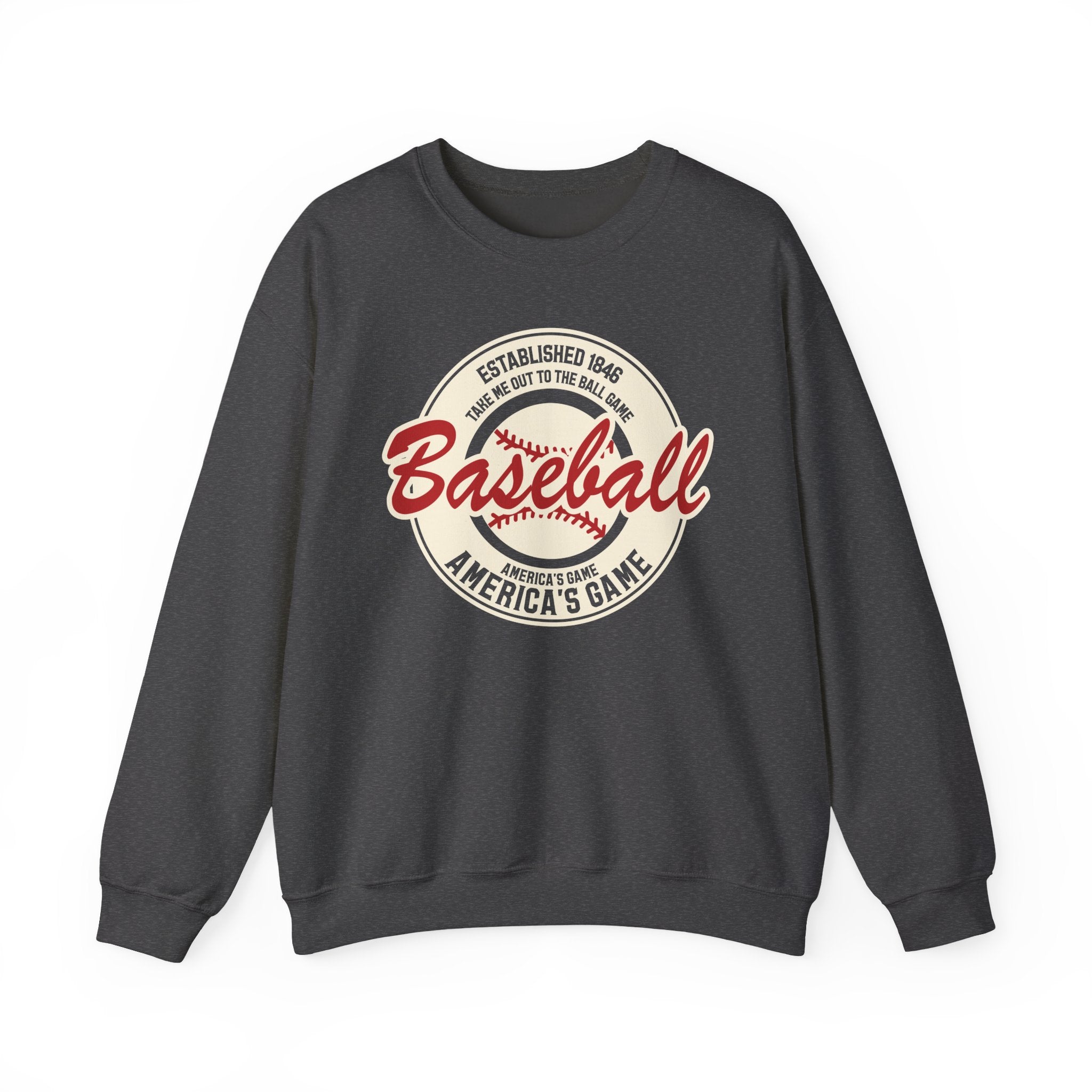Vintage America's Game Sweatshirt - Classic Baseball Fan Crewneck