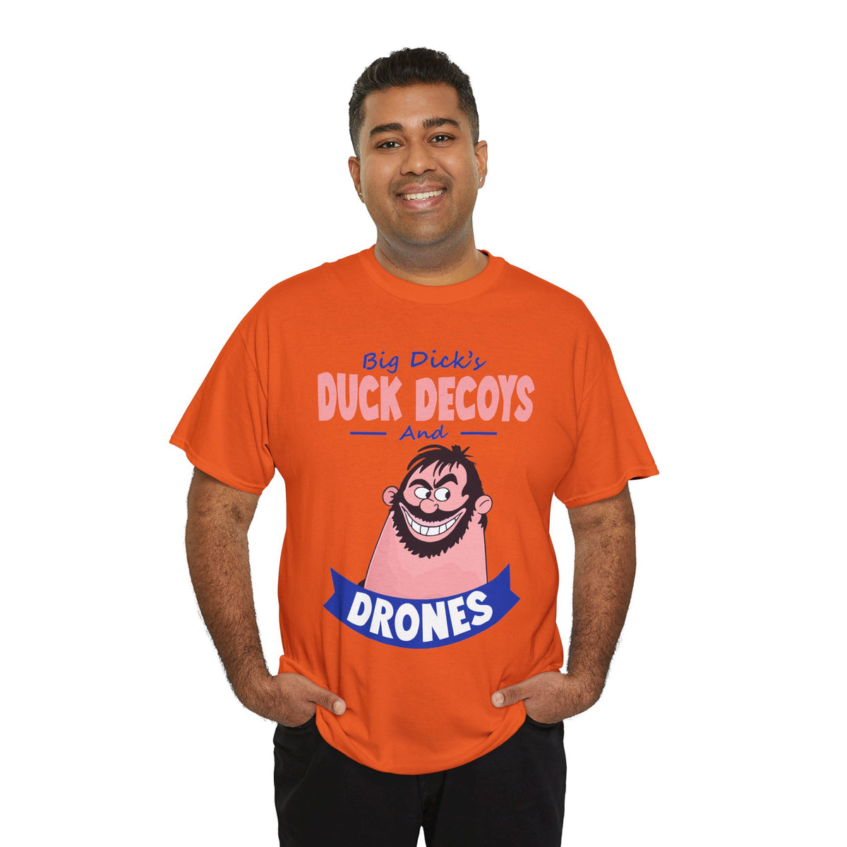 Duck Decoys and Drones T-Shirt — Funny Hunting Cartoon Tee