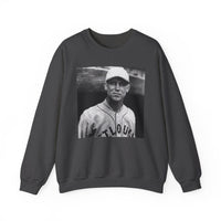 Vintage Baseball Player Sweatshirt - Classic Sports Graphic Crewneck