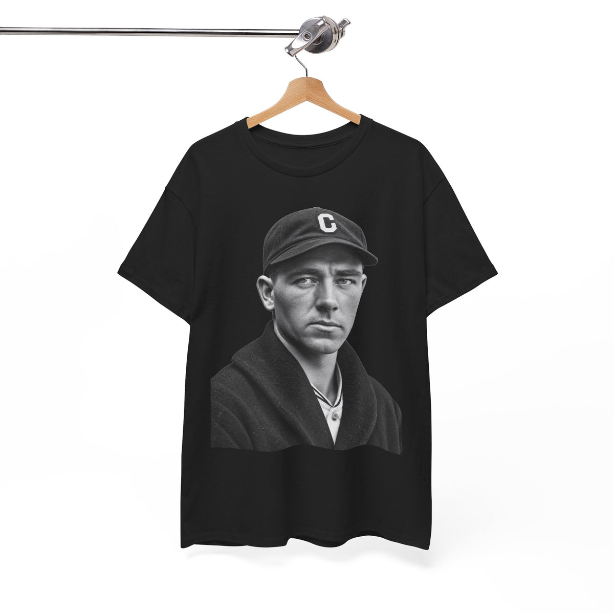Vintage Baseball Player Portrait Tee