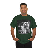 Vintage Baseball Photo T-Shirt – Classic Kneeling Player Graphic Tee