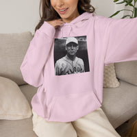 Vintage Baseball Player Hoodie — Classic Sports Graphic Pullover