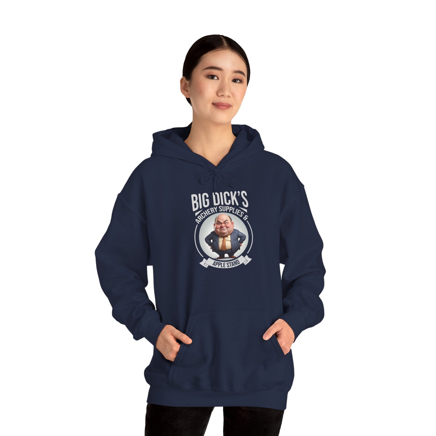 Big Dick's Archery Supplies & Apple Stand Novelty Graphic Hoodie