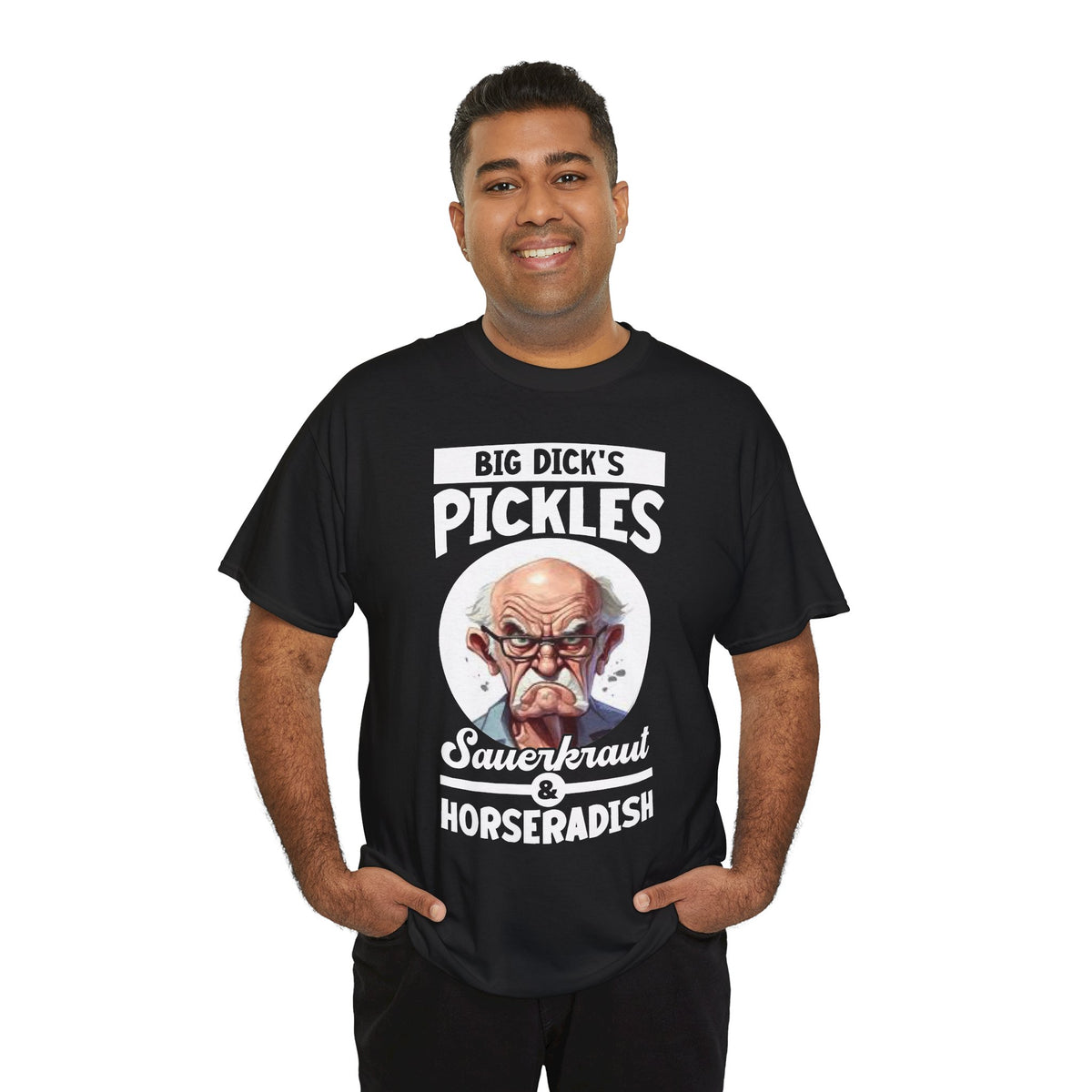 Pickles Sauerkraut & Horseradish — Vintage Cartoon Design Novelty T-Shirt