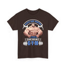 Gym T-Shirt — "Strong & Unstoppable: Built by the Gym" Muscle Fitness Tee