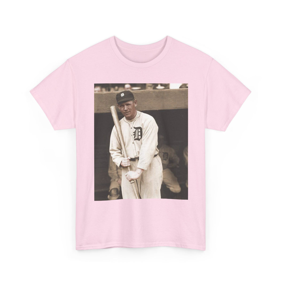 Vintage Detroit Baseball Photo T-Shirt — Retro Sports Legend Graphic Tee