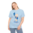 Retro Cartoon Pig 'Just Smile' T-Shirt