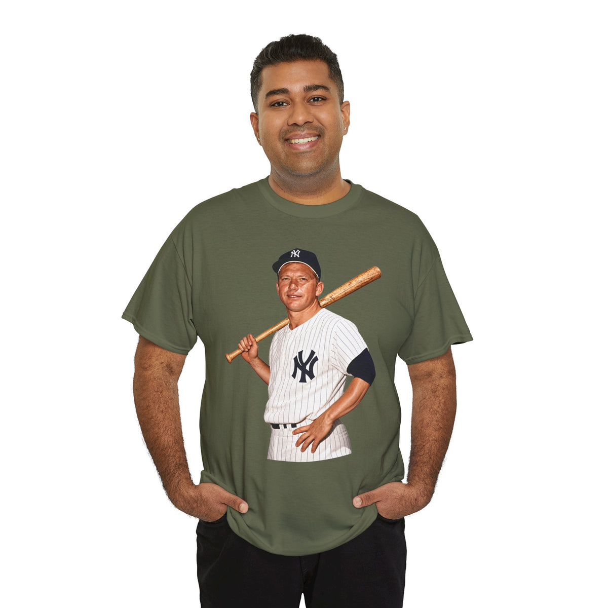 Vintage New York Yankees Baseball Player T-Shirt – Retro Batter Graphic Tee