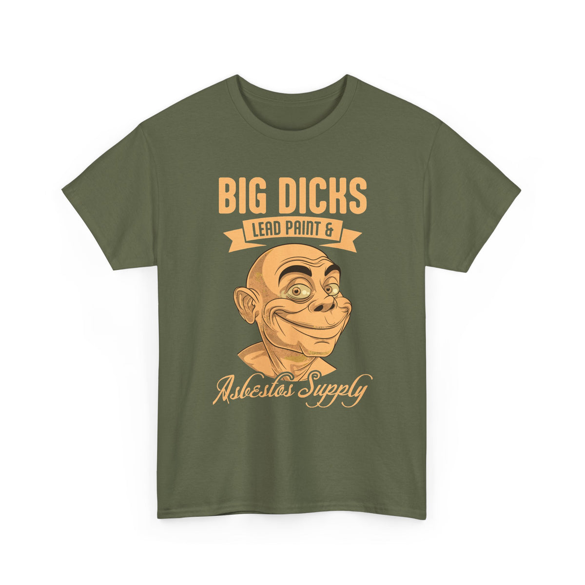 Lead Paint & Asbestos Supply T-Shirt — Funny Parody Graphic Tee