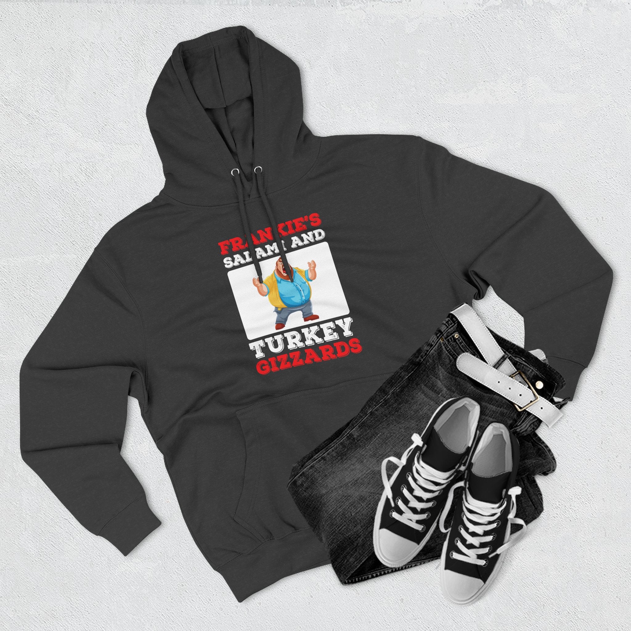 Frankie's Gizzards Hoodie — Funny Retro Character Pullover