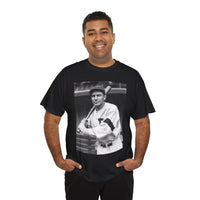 Retro Baseball Player T-Shirt - Old School Black & White Classic Legend Tee
