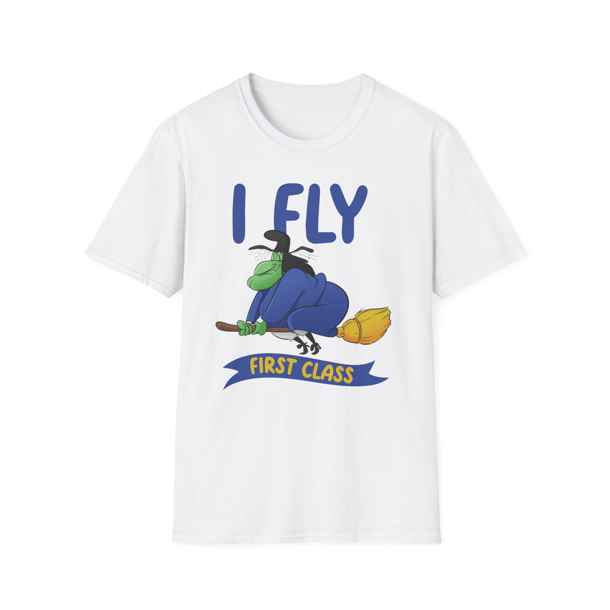 I Fly First Class T‑Shirt — Funny Travel Graphic Tee